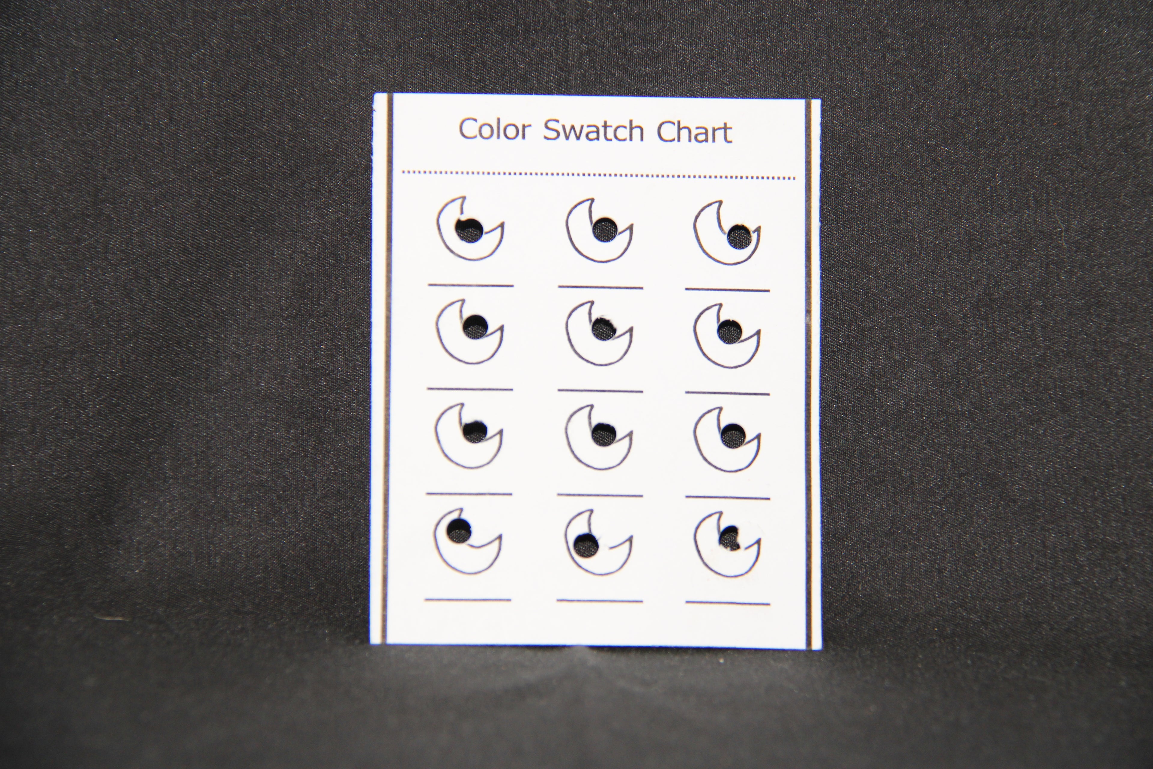 5 Kleurkaarten van 12 kleuren keuze uit verschillende motieven